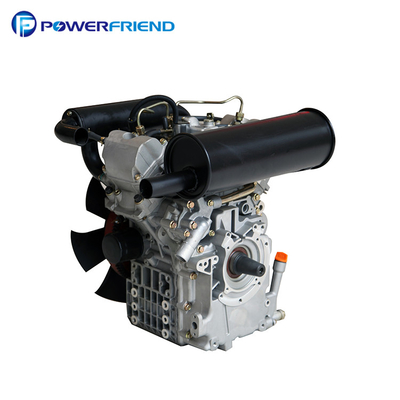 20HP 14KW वाटर कूल्ड डीजल इंजन 2V80 दो सिलेंडर 4- स्ट्रोक दक्षता उच्च