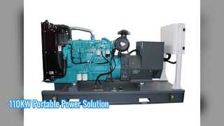 110KW पोर्टेबल जेनरेटर वाटर कूल्ड पावर सॉल्यूशन