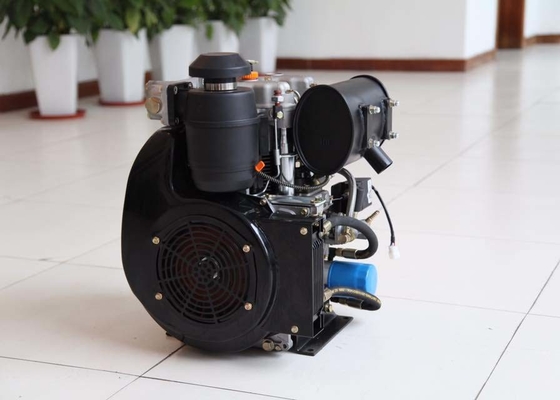 एयर-कूल्ड 20HP 14KW 292F बिक्री सिलेंडर के लिए दो सिलेंडर डीजल जेनसेट
