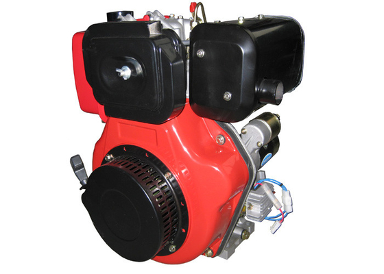 लाल रंग उच्च निष्पादन डीजल इंजन 1 सिलेंडर वायु ठंडा बिजली की शुरुआत